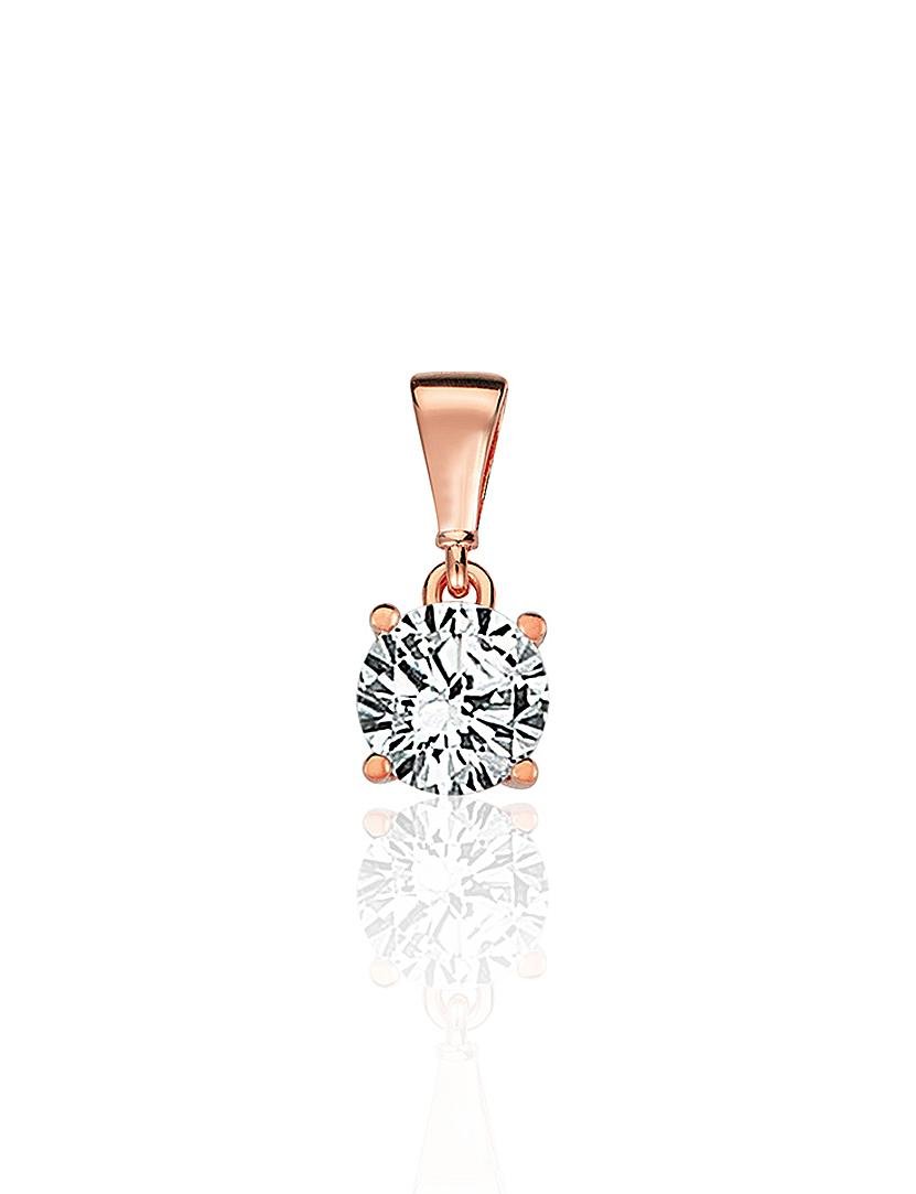 Gold pendant with Zirkons