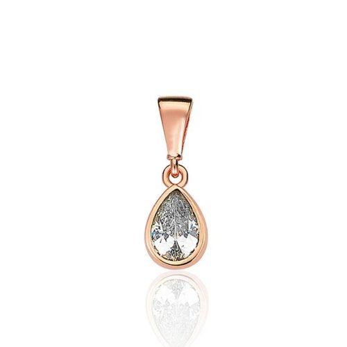 Gold pendant with Zirkons