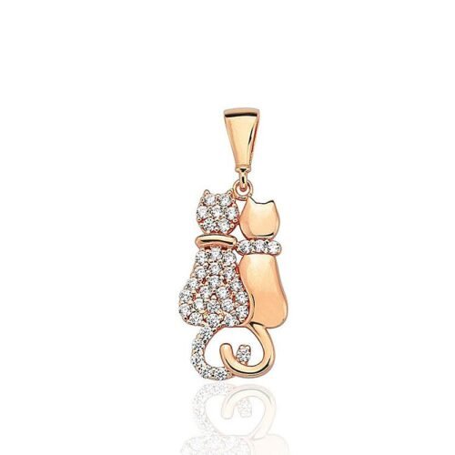 Gold pendant with Zirkons