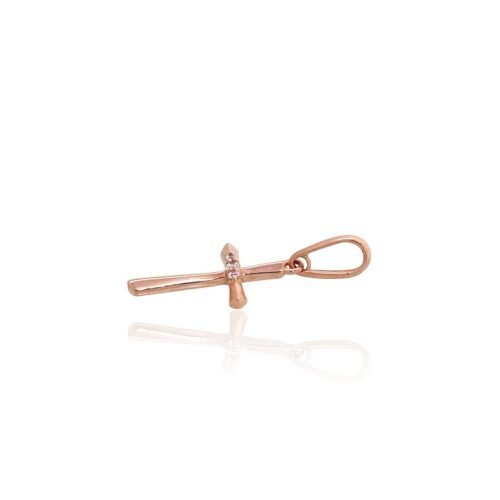 Alternative view of Gold pendant with Zirkons