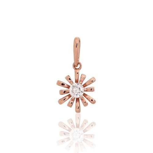 Gold pendant with Zirkons