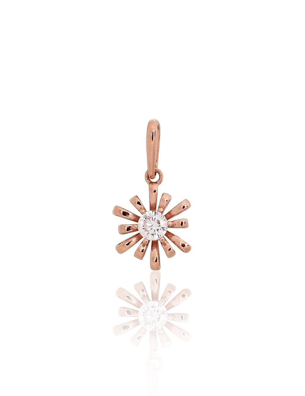 Gold pendant with Zirkons
