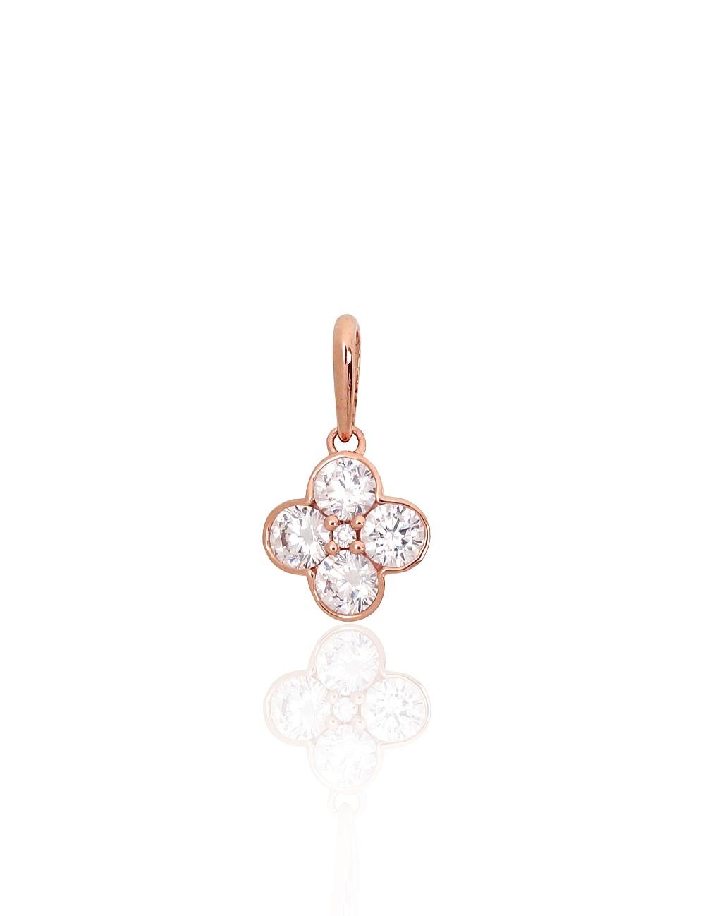 Gold pendant with Zirkons