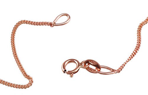 Alternative view of Gold chain Curb 1 mm , diamond cut