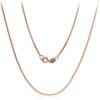 Gold chain Curb 1 mm , diamond cut