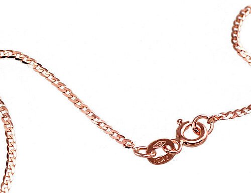 Alternative view of Gold chain Curb 1.2 mm , diamond cut