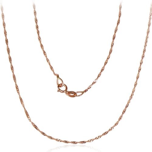 Gold chain Singapore 1 mm , diamond cut