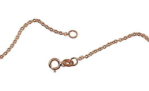 Alternative view of Gold chain Anchor 1.4 mm , diamond cut