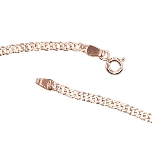 Alternative view of Gold chain Double rombo 2.5 mm , diamond cut