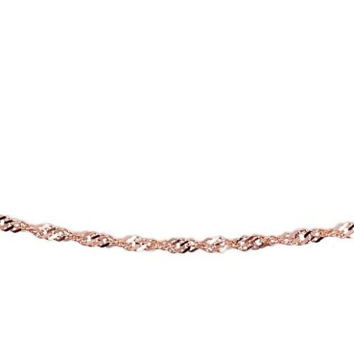 Alternative view of Gold chain Singapore 1.5 mm , diamond cut