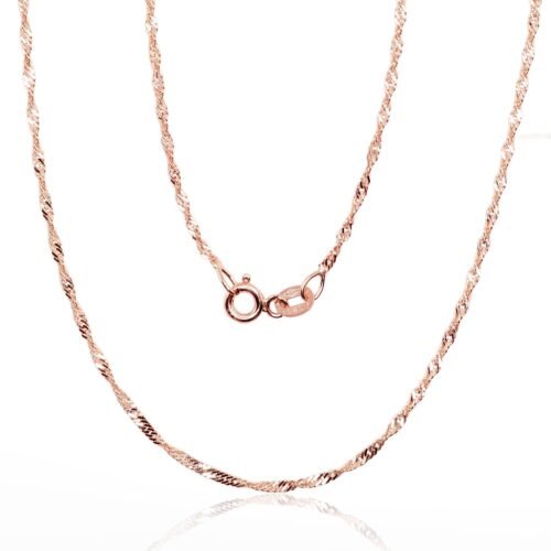 Gold chain Singapore 1.5 mm , diamond cut