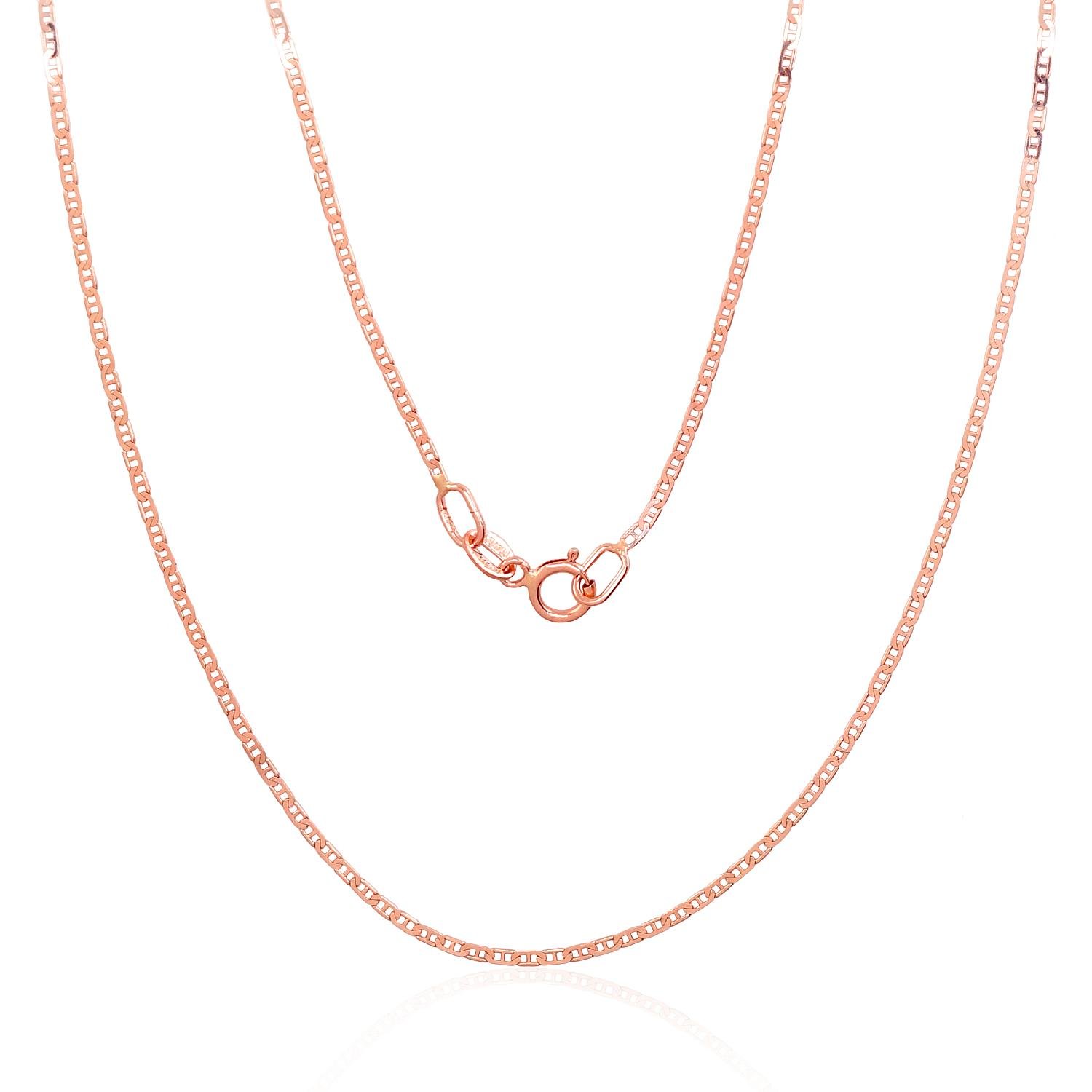 Gold chain Marina 1.1 mm , diamond cut