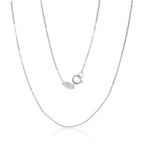 Gold chain Anchor 0.8 mm , diamond cut