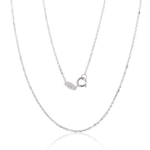 Gold chain Anchor round 1 mm , diamond cut