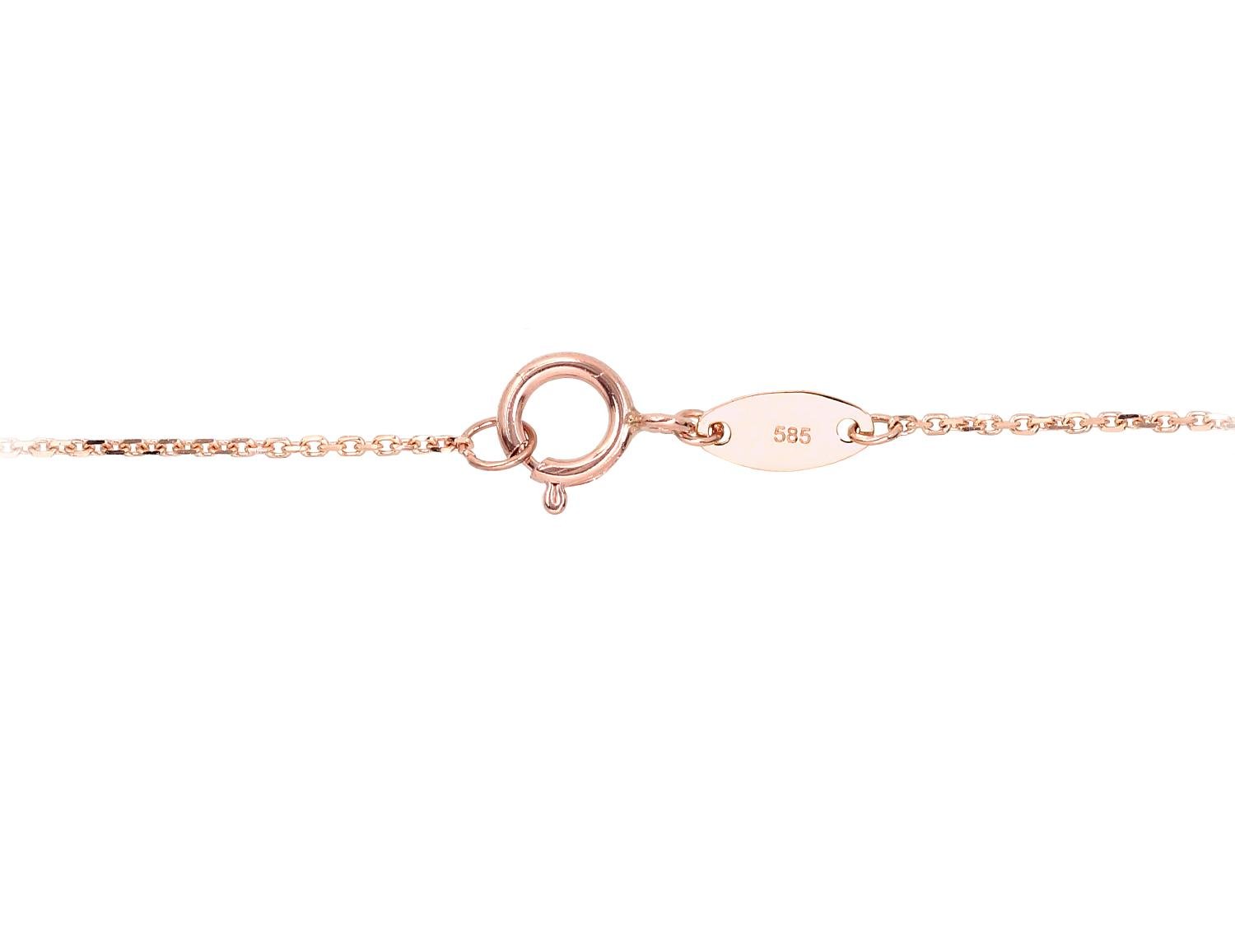 Gold necklace with Zirkons - Image 2
