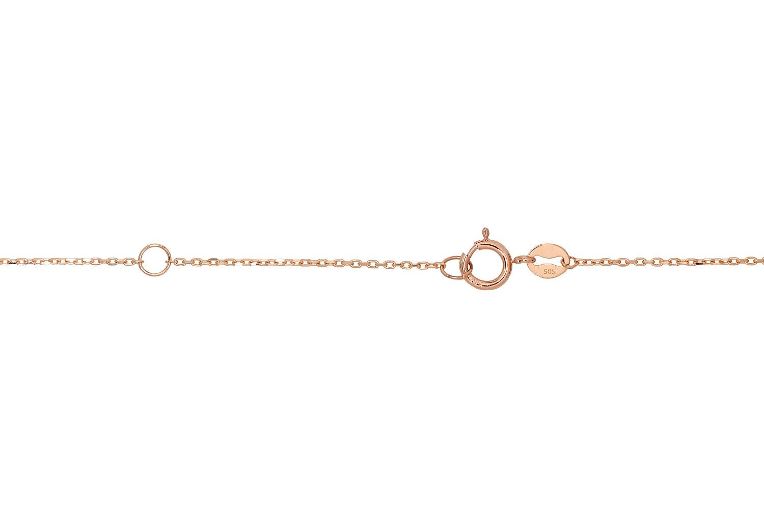 Gold necklace with Sky Blue Topaz - Image 2
