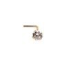 Gold piercing for nose with Zirkons