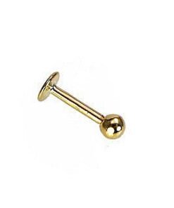 585 gold lip piercing jewelry labret stud minimal design