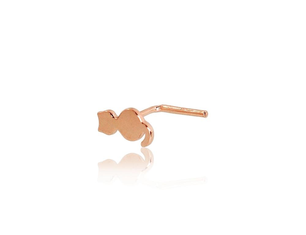 Gold piercing for nose
