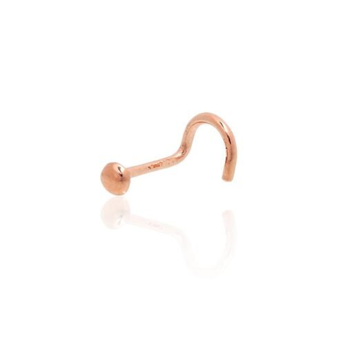 Gold piercing for nose