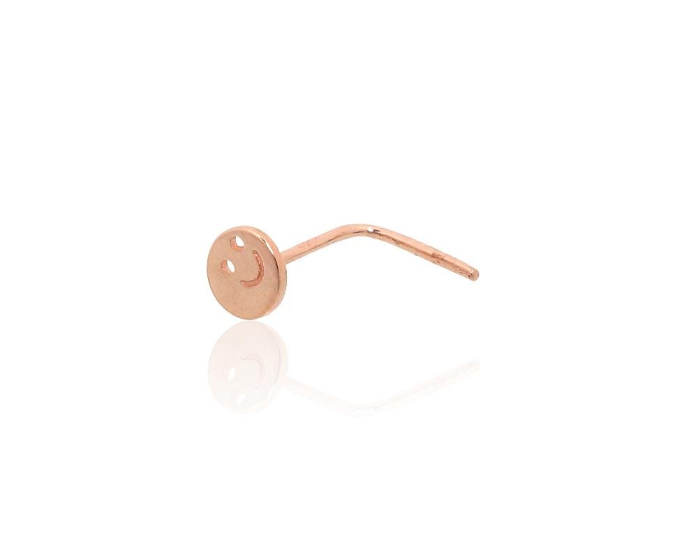 Gold piercing for nose