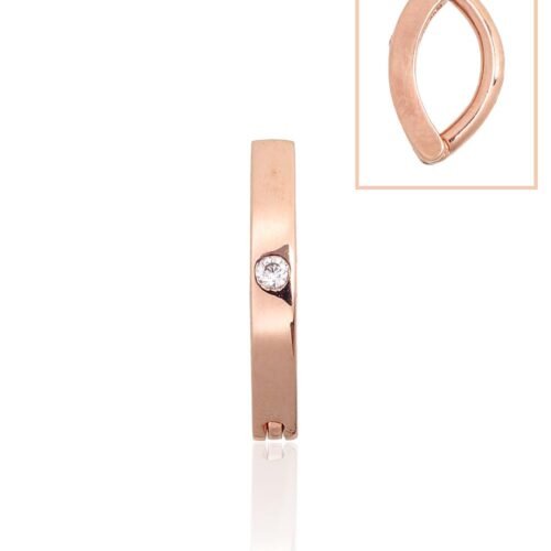 Gold piercing for navel with Zirkons