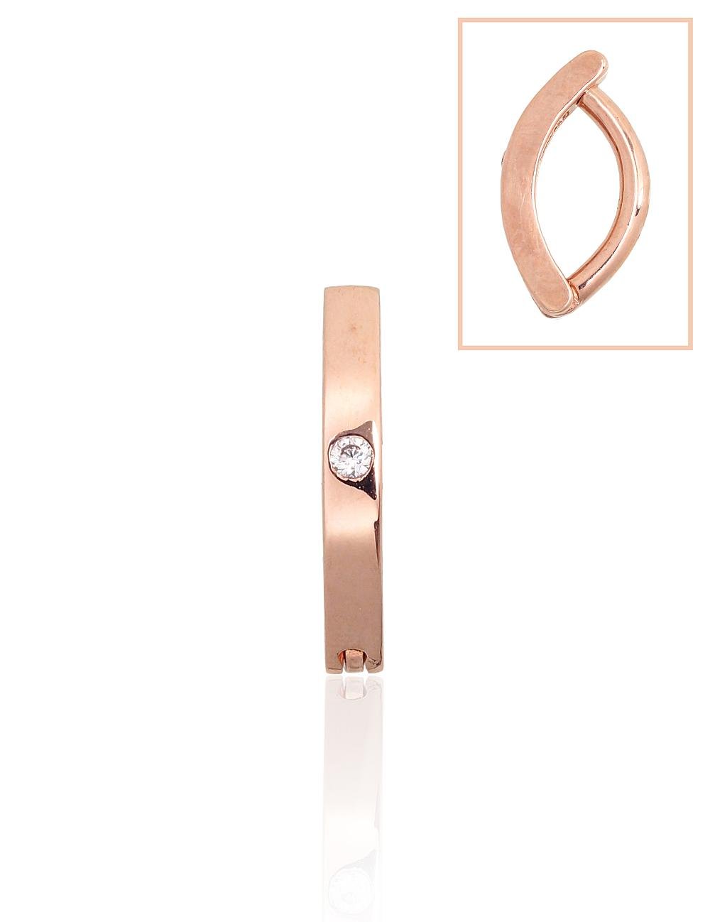 Gold piercing for navel with Zirkons