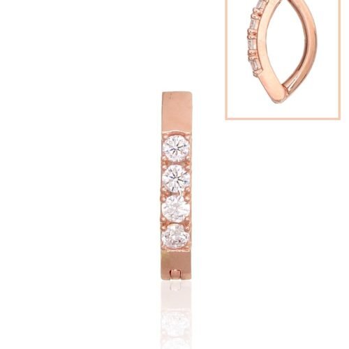 Gold piercing for navel with Zirkons