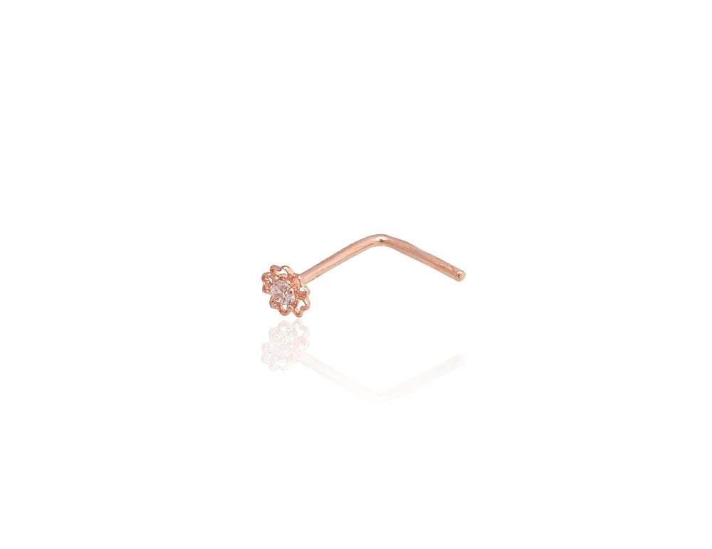Gold piercing with Zirkons