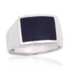 Silver ring with Onix