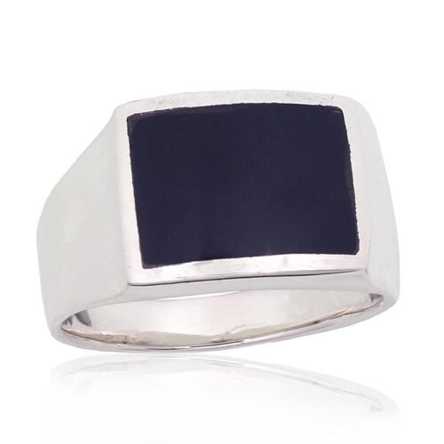Silver ring with Onix