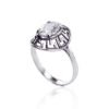 Silver ring with Zirkons - Image 2
