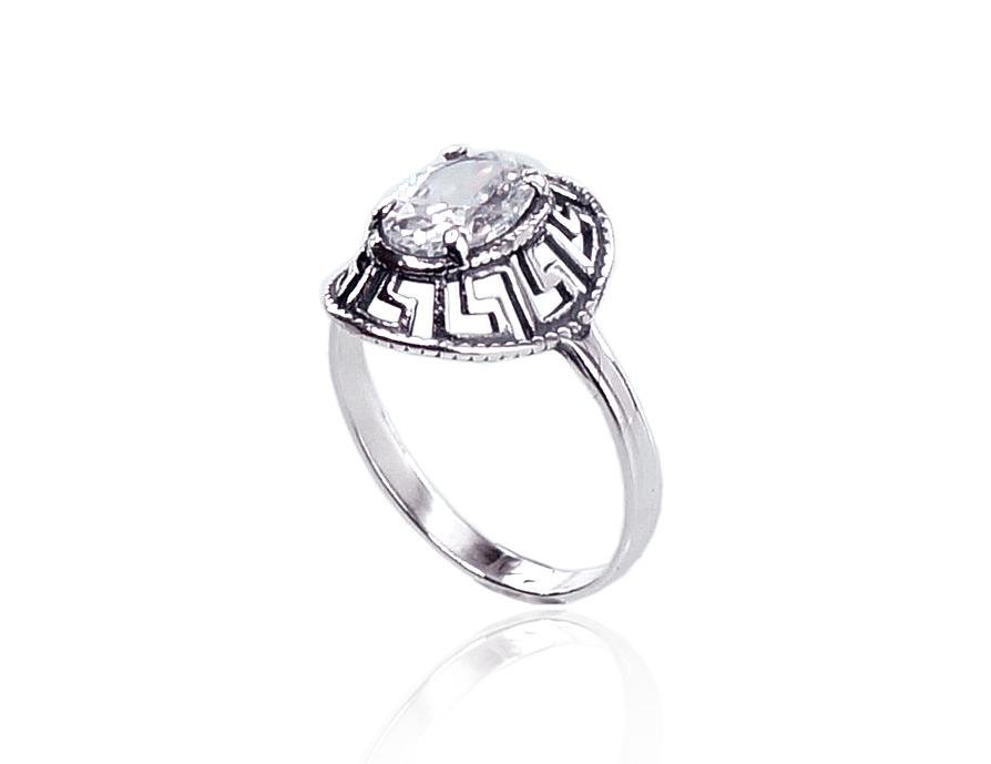 Silver ring with Zirkons - Image 2