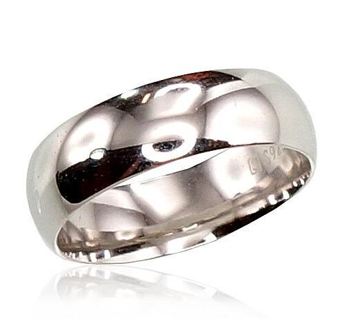 Silver wedding ring