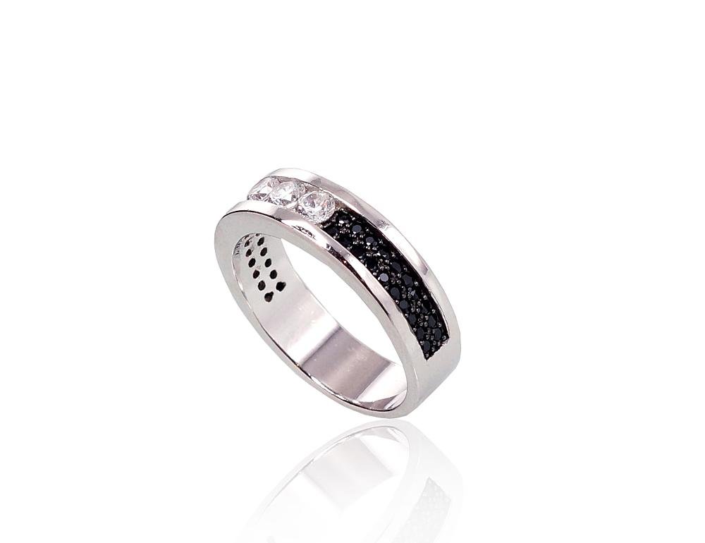 Silver ring with Zirkons - Image 2