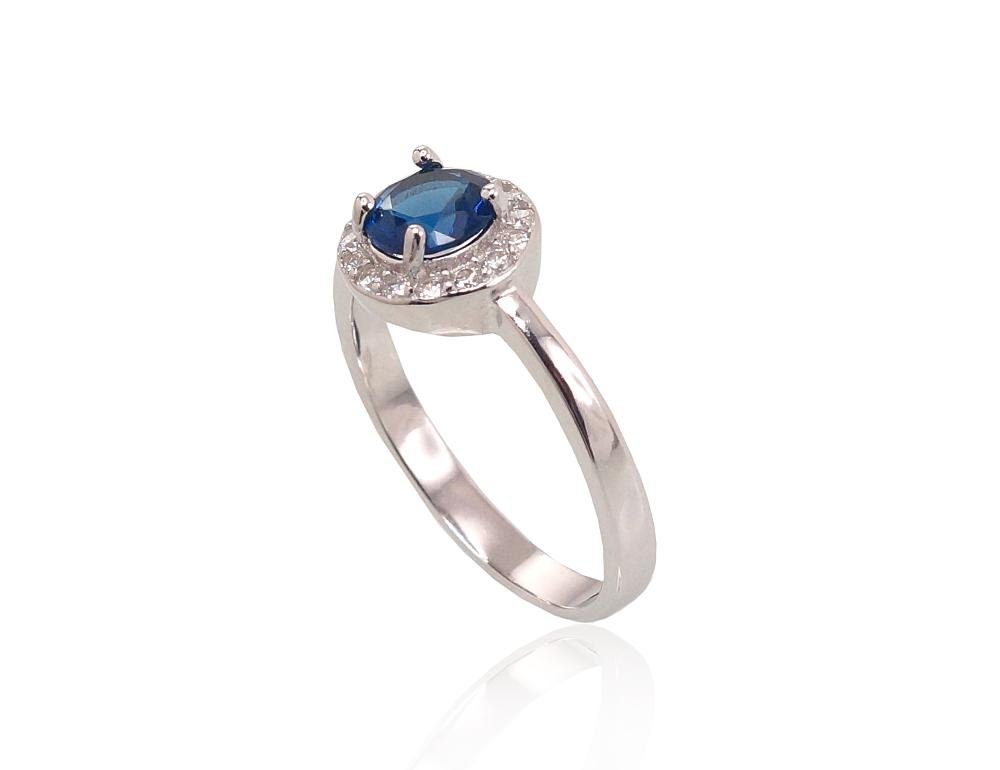 Silver ring with Zirkons - Image 2
