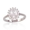 Silver ring with Zirkons