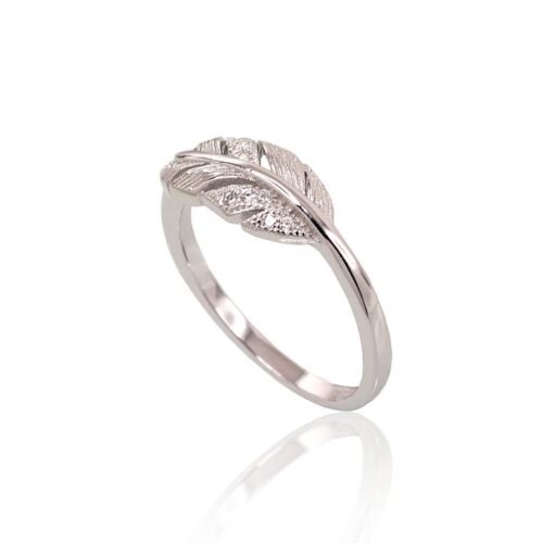 Alternative view of Silver ring with Zirkons