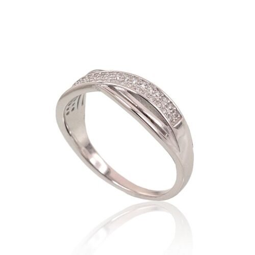 Alternative view of Silver ring with Zirkons