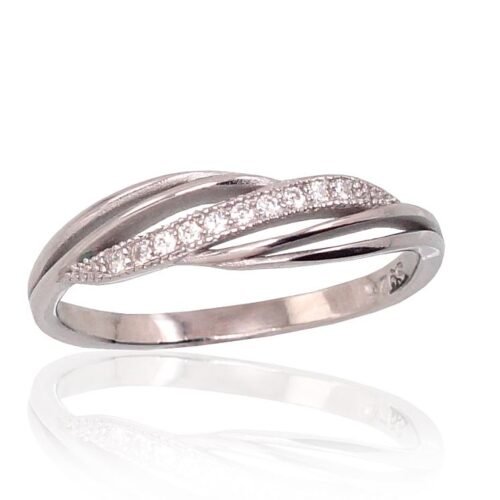 Silver ring with Zirkons