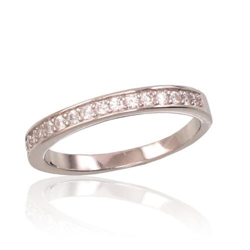 Silver ring with Zirkons