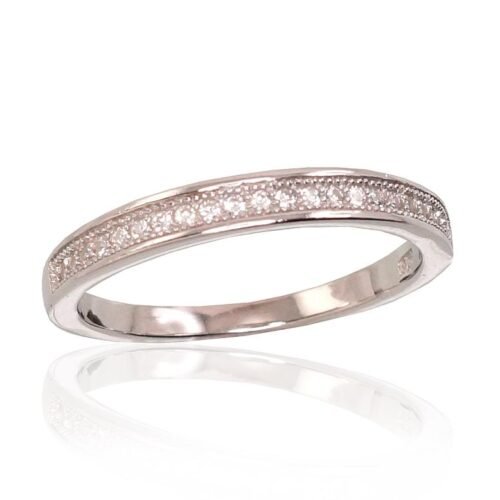 Silver ring with Zirkons