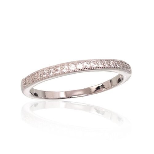 Silver ring with Zirkons