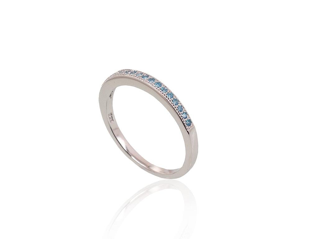 Silver ring with Zirkons - Image 2