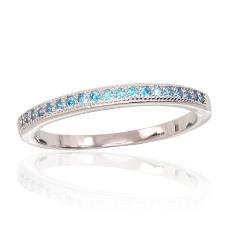 Silver ring with Zirkons