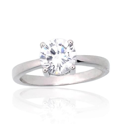 Silver ring with Zirkons