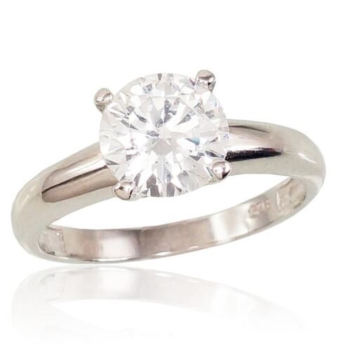 Silver ring with Zirkons