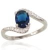 Silver ring with Zirkons