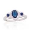 Silver ring with Zirkons