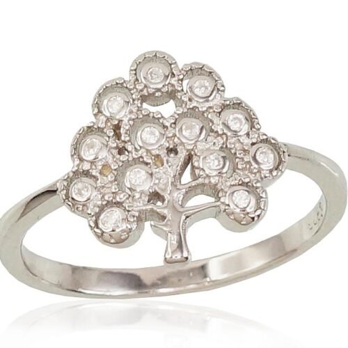 Silver ring with Zirkons